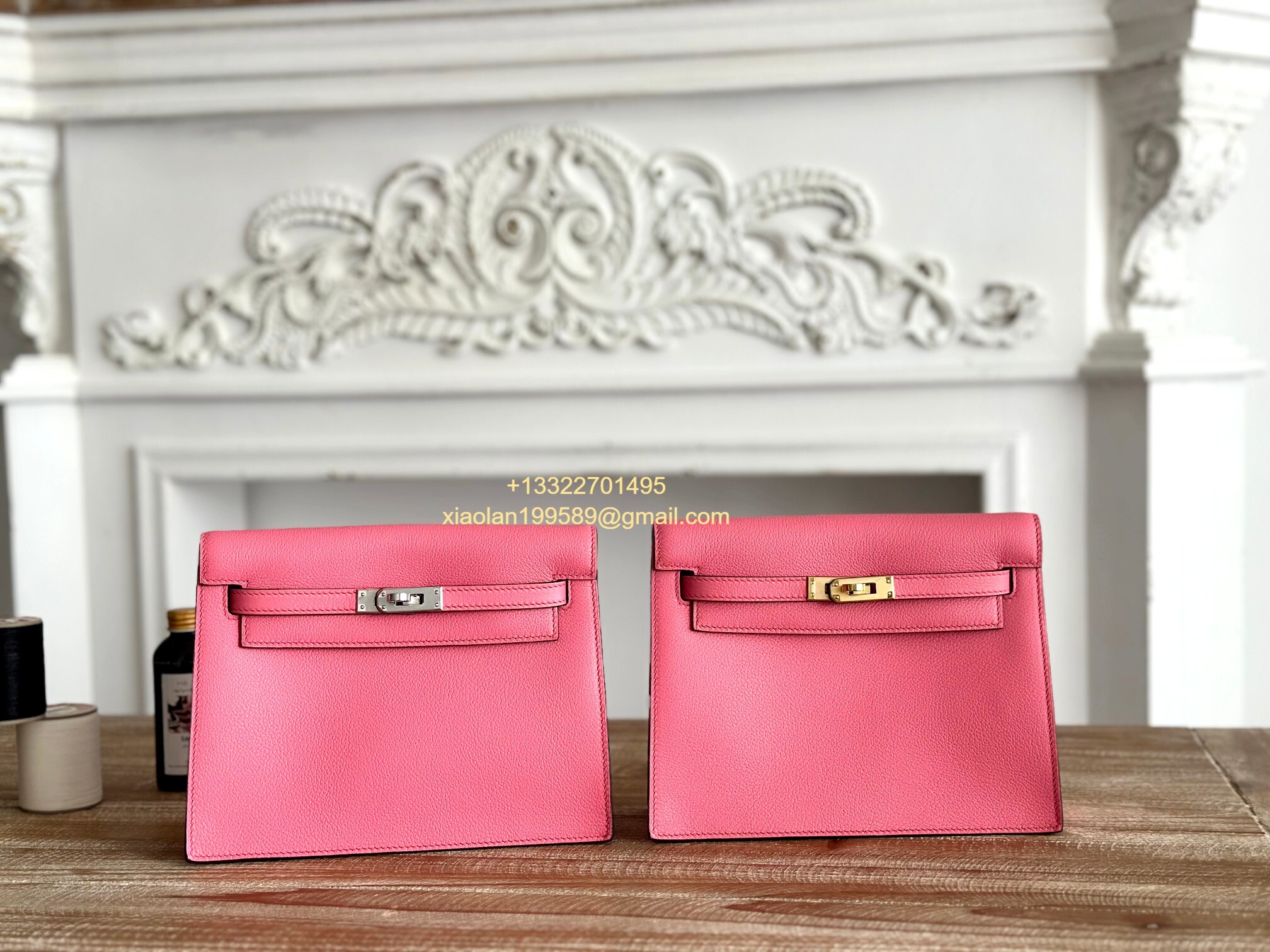 Hermès Swift Kelly Danse Bag in Milky Pink, Fully Handmade High-end Customization.