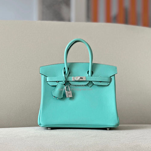 Hermès Birkin 25/30/35cm, handcrafted with imported French SWIFT leather – Macaron Blue