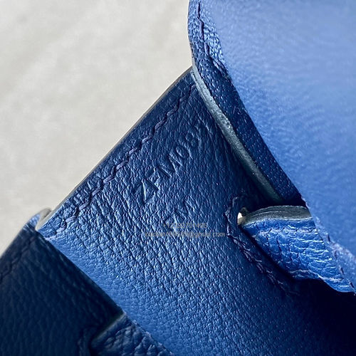 Hermès Birkin 25/30/35cm, handcrafted with togo  leather – Sapphire Blue