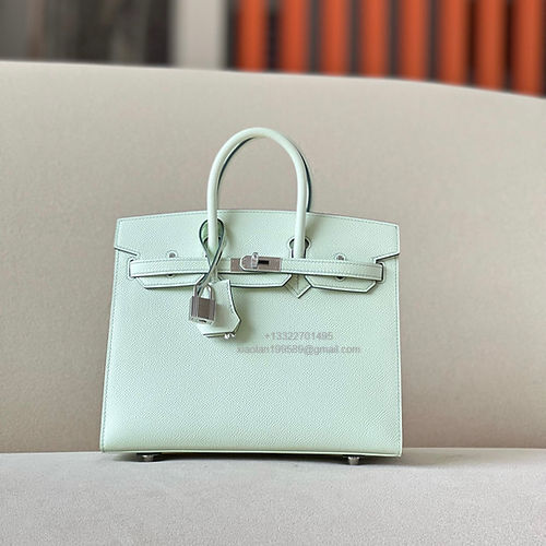 Hermès Birkin 25/30/35cm, handcrafted with imported French Epsom leather – Bubble Green