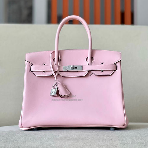 Hermès Birkin 25/30/35cm, handcrafted with imported French SWIFT leather –Sakura Pink