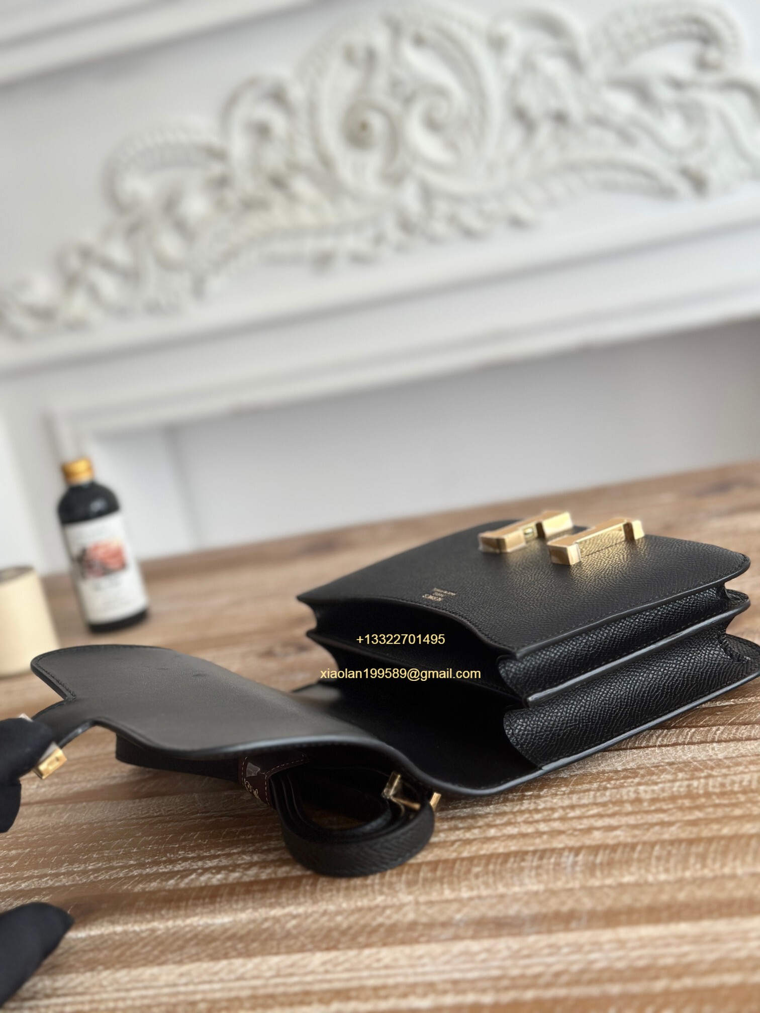 Hermès Constance 18/24 in Black Epsom leather, purely handcrafted, high-end customization edition.