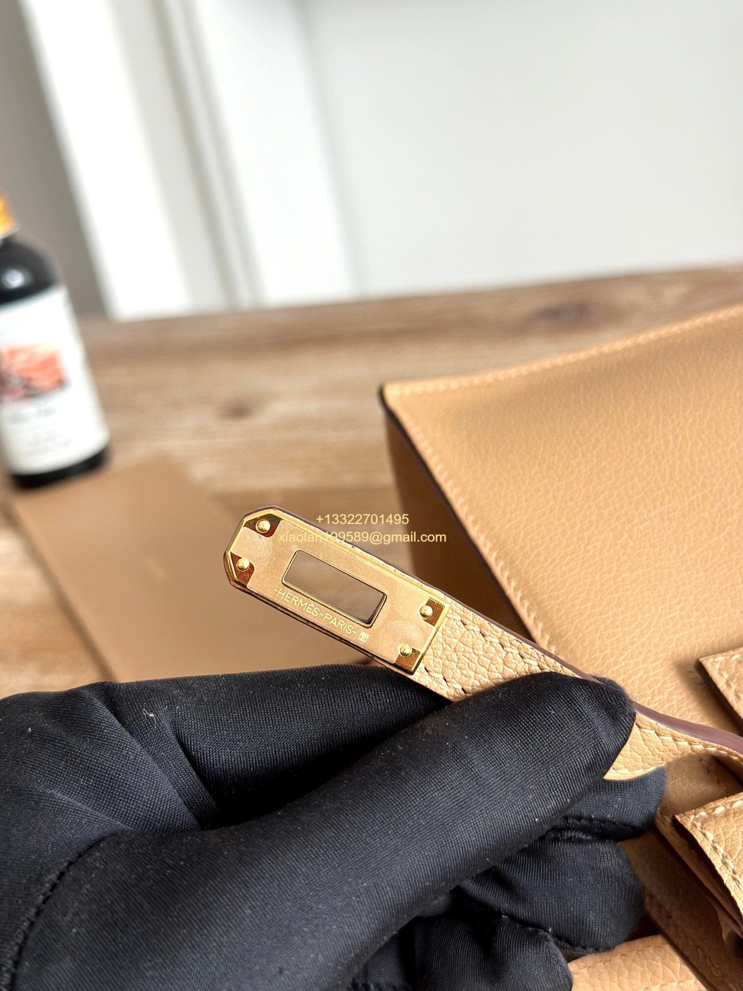 Hermès Swift Kelly Danse Bag in Weimaraner Grey, Fully Handmade High-end Customization.