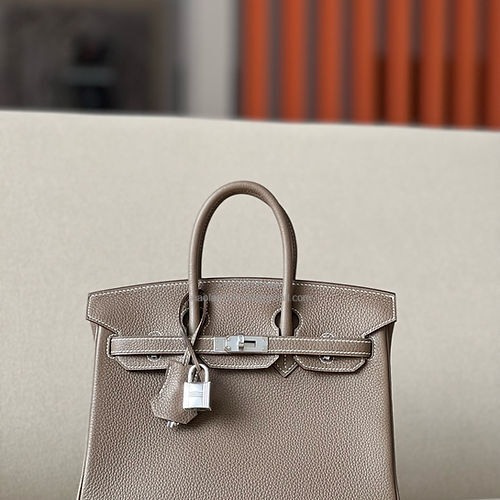 Hermès Birkin 25/30/35cm, handcrafted with togo  leather –Etoupe