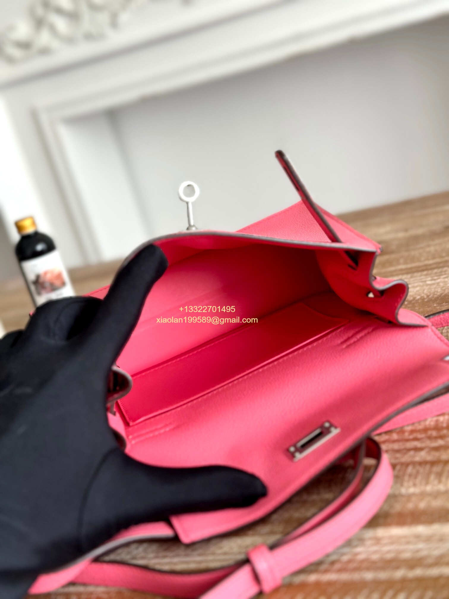 Hermès Swift Kelly Danse Bag in Milky Pink, Fully Handmade High-end Customization.