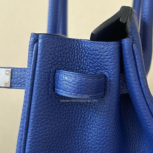 Hermès Birkin 25/30/35cm, handcrafted with togo  leather –Electric Blue