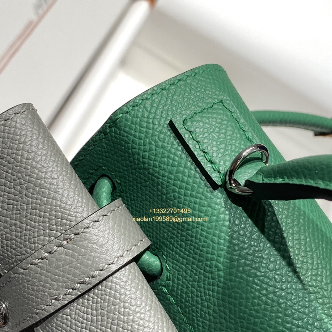 Hermès Kelly Doll Quelle Idole Picto Bag, Limited Edition in Velvet Green.