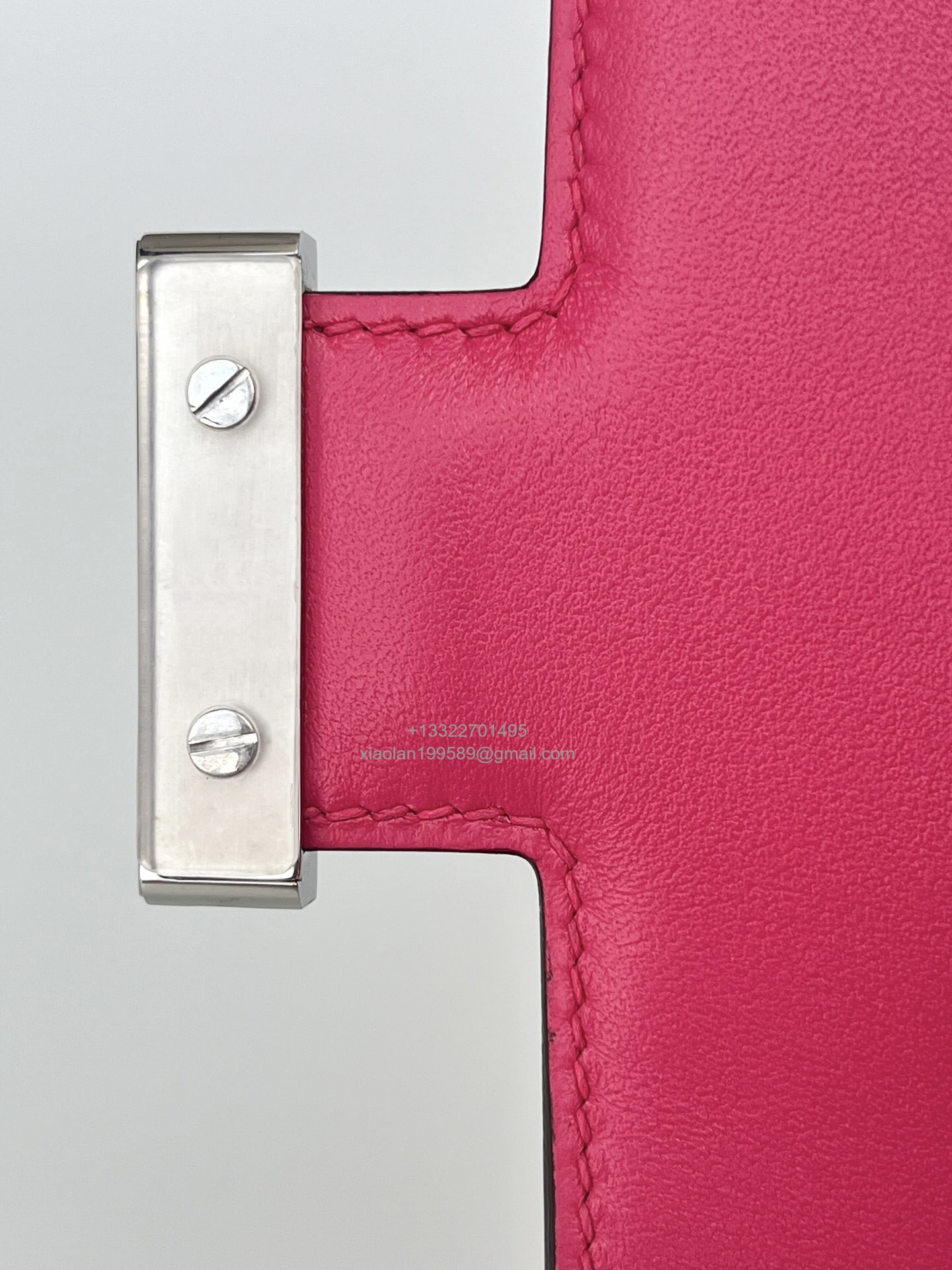 Hermès Constance 18/24 in Ostrich Leather, Premium Fully Handmade Exclusive Customization – Peach Pink