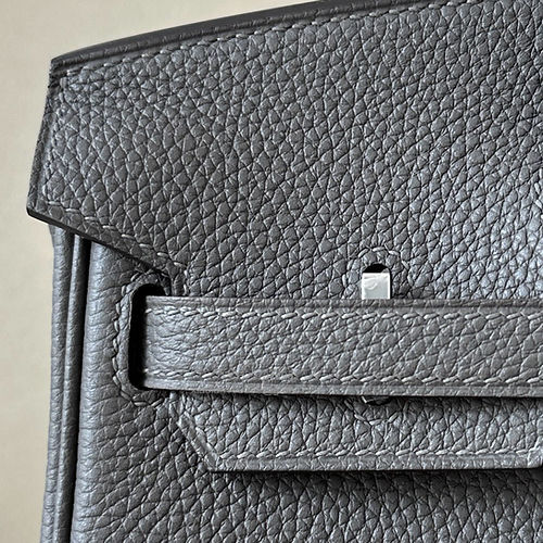 Hermès Birkin 25/30/35cm, handcrafted with togo  leather –Tin Grey