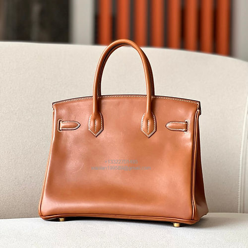 Hermès Birkin 25/30/35cm in Imported Saddle Leather, Handcrafted – Color:Gold Brown