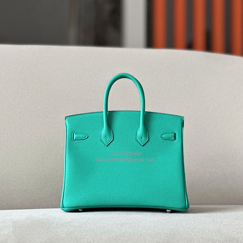 Hermès Birkin 25/30/35cm, handcrafted with togo  leather –Verona Green