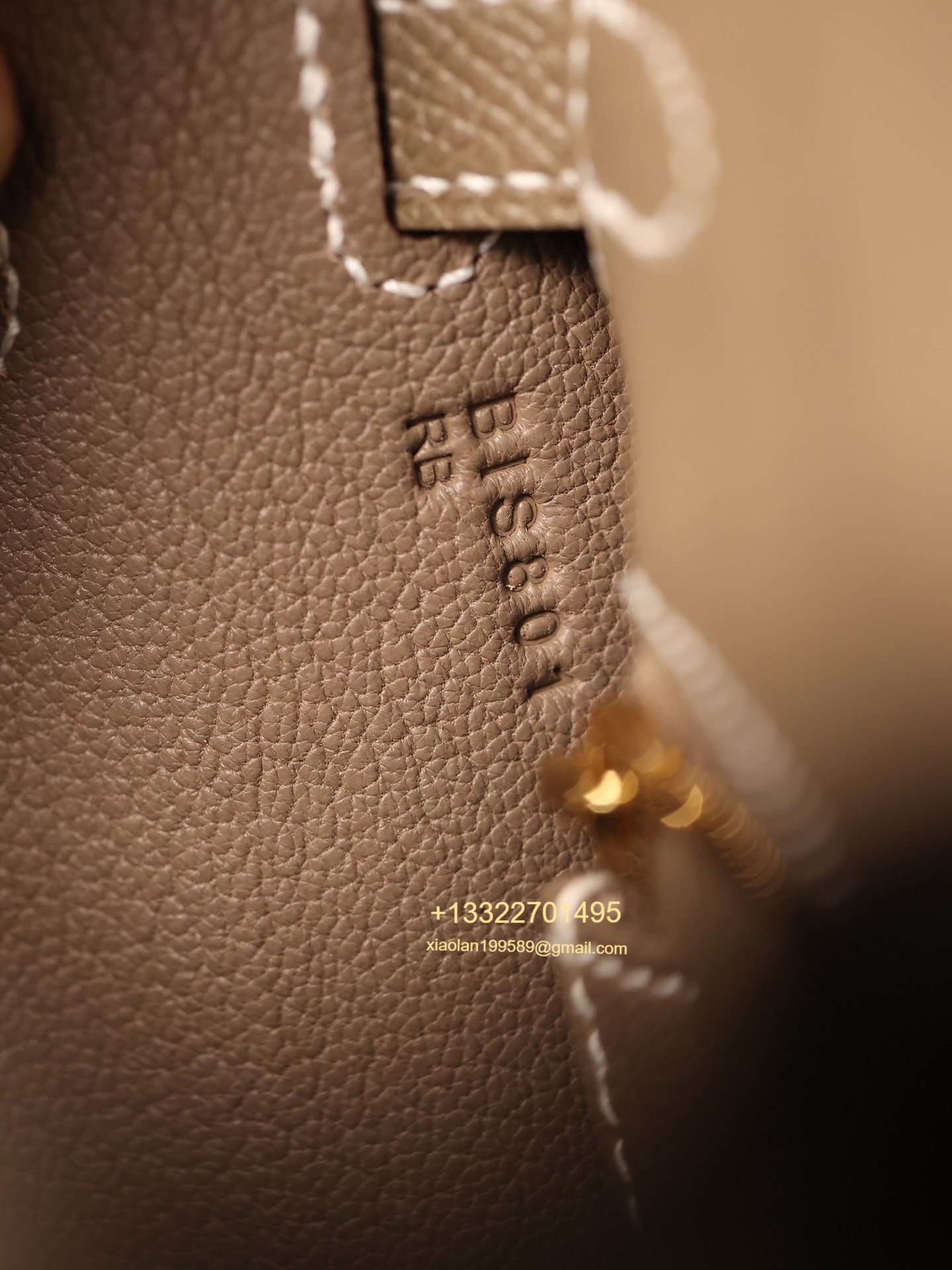 Hermès Kelly Handbag in Elephant Gray Epsom Cowhide Leather, Purely Handcrafted, High-End Customization Edition