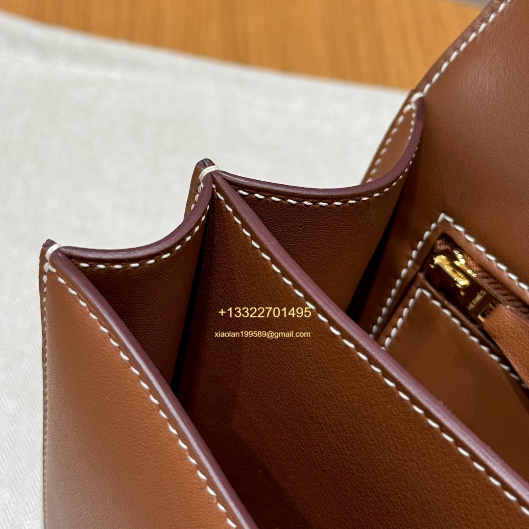 Hermès Constance 18/24 in Gold Brown Swift leather, purely handcrafted, high-end customization edition.
