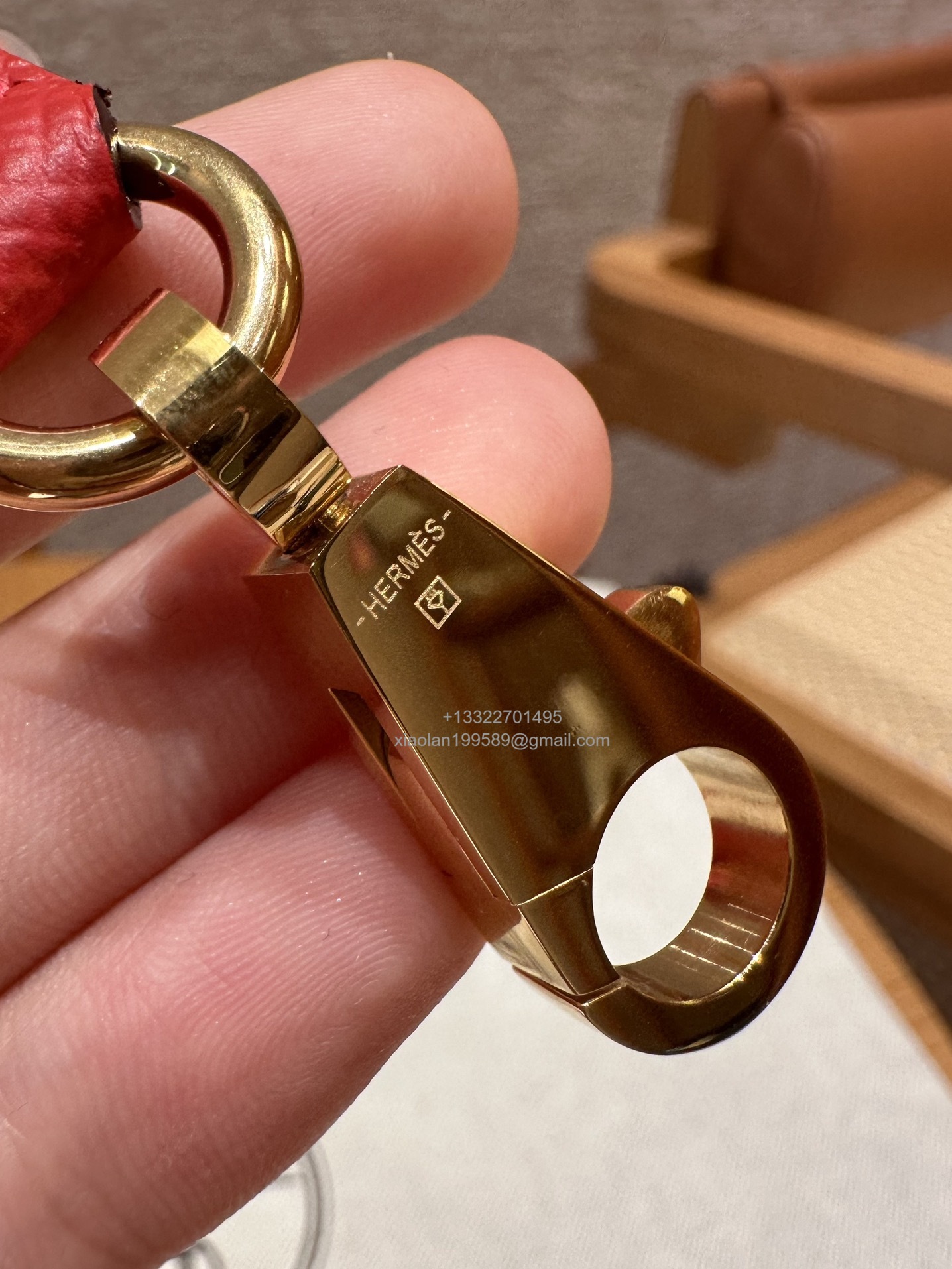 Hermès Kelly Handbag in Flag Red Epsom Cowhide Leather, Purely Handcrafted, High-End Customization Edition