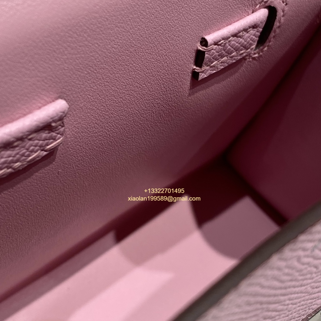 Hermès Kelly Doll Quelle Idole Picto Bag, Limited Edition in Mauve Sylvestre.