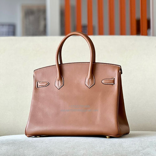 Hermès Birkin 25/30/35cm, handcrafted with imported French SWIFT leather –Gold Brown