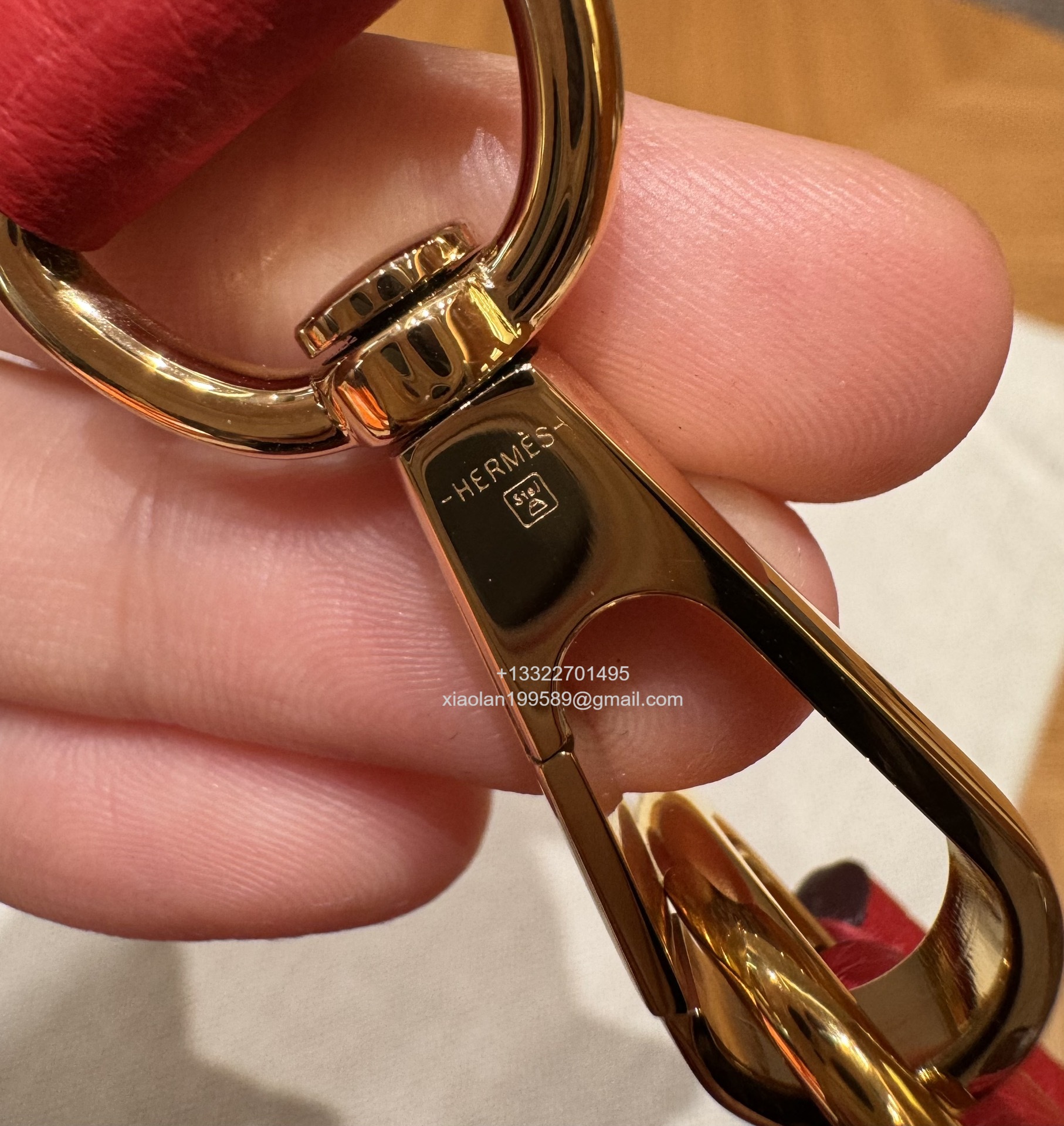 Hermès Evelyne mini Bag in Clemence Leather, Premium Handcrafted Customization-Flag Red