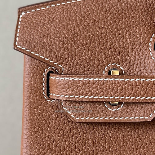 Hermès Birkin 25/30/35cm, handcrafted with togo  leather –Gold Brown