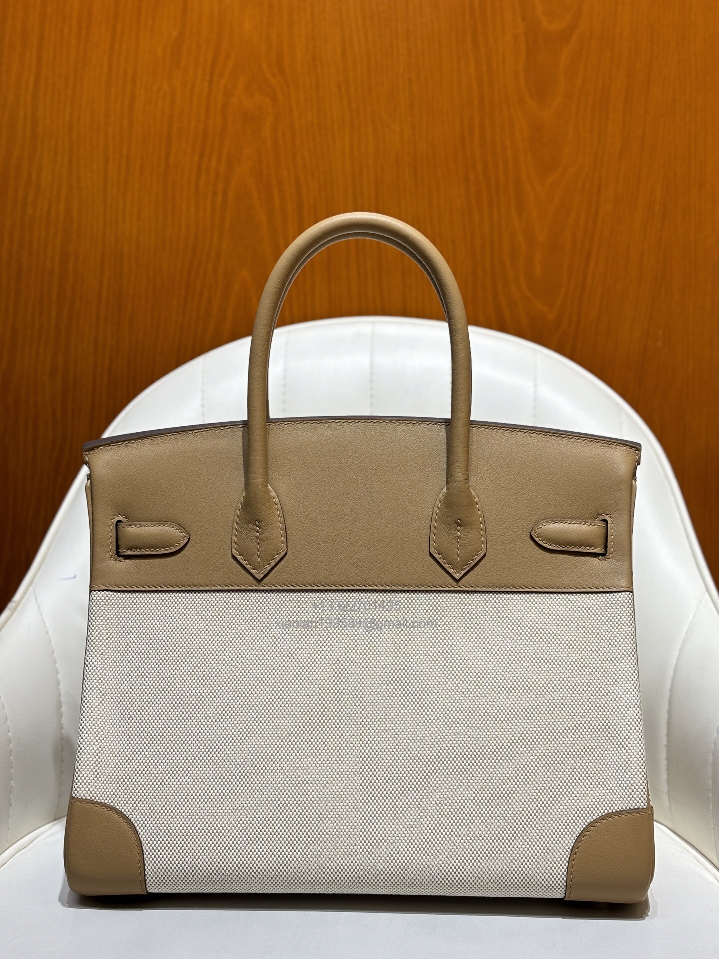 Hermès Birkin 25/30/35cm in Original Imported Swift Leather Patchwork Milk Tea, Limited Edition, Boutique Synchronized, Fully Hand-stitched with Beeswax Thread, Solid Steel Hardware.