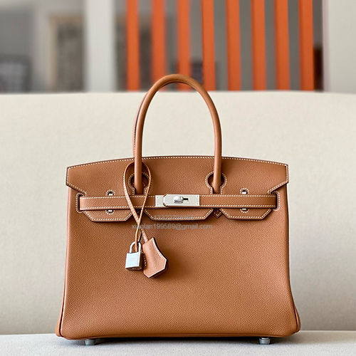 Hermès Birkin 25/30/35cm, handcrafted with imported French Epsom leather – Gold Brown
