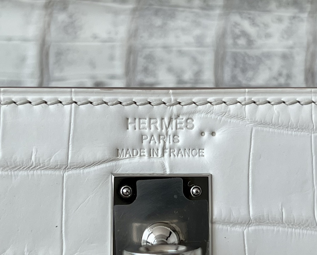 Hermès Signature Treasure — Himalaya Crocodile Kelly 25/28/32cm, Premium Handmade Private Customization.