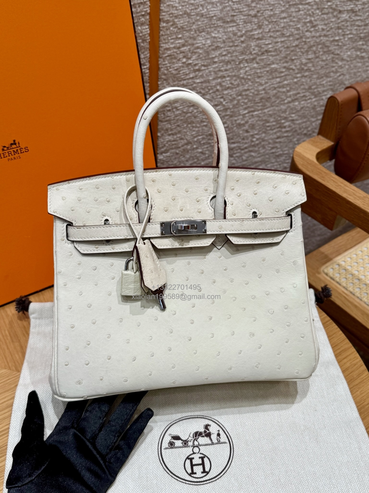 Birkin 25/30/35cm South African KK Ostrich Leather, Premium Fully Handcrafted Exclusive Custom –i2/nata