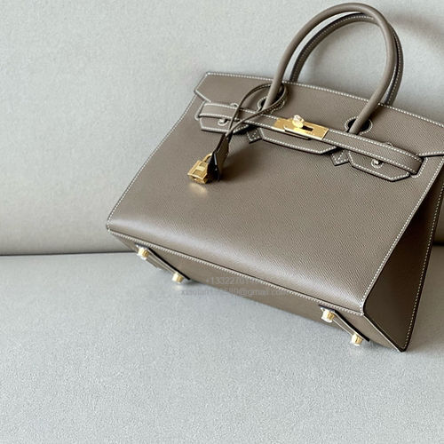 Hermès Birkin 25/30/35cm, handcrafted with imported French Epsom leather – Elephant Grey