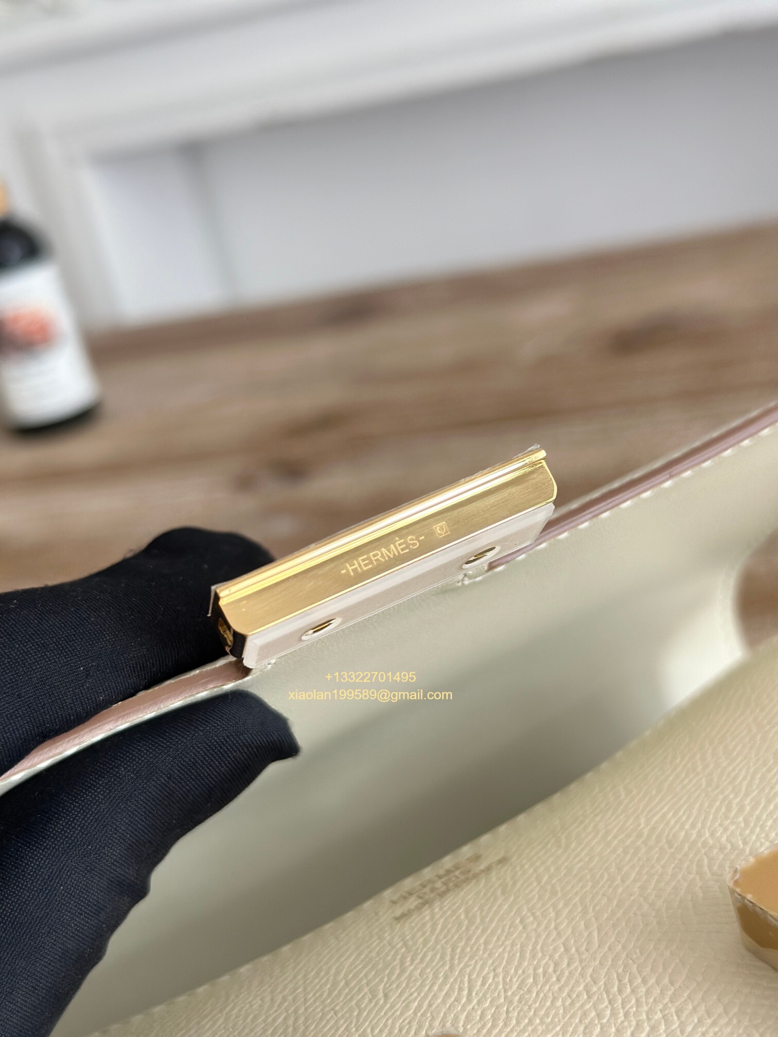 Hermès Constance 18/24 in Milkshake White Epsom leather, purely handcrafted, high-end customization edition.