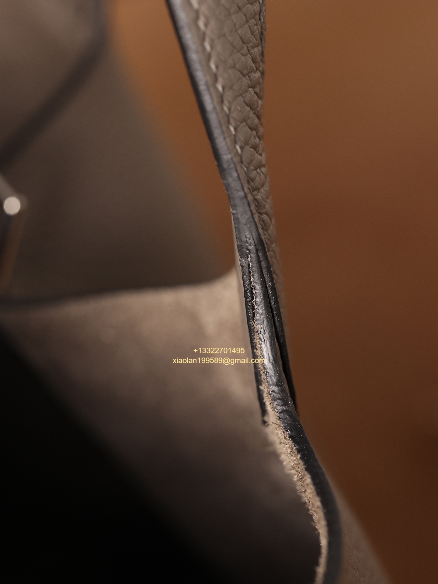 Hermès Picotin 18/22 in Clemence Leather, Hand-stitched with Beeswax Thread, High-end Customization - Etain Gray.
