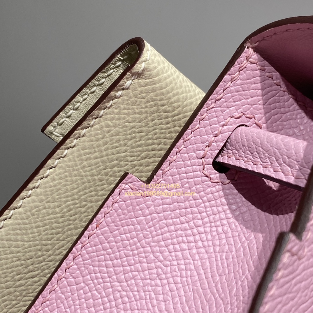 Hermès Kelly Doll Quelle Idole Picto Bag, Limited Edition in Mauve Sylvestre.