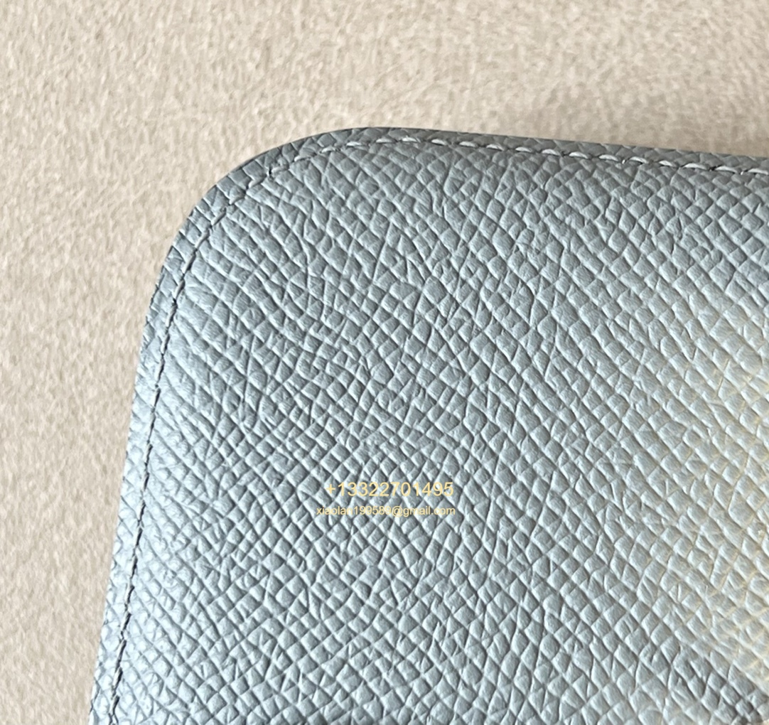 Hermès Constance 18/24 in Linen Blue Epsom leather, purely handcrafted, high-end customization edition.