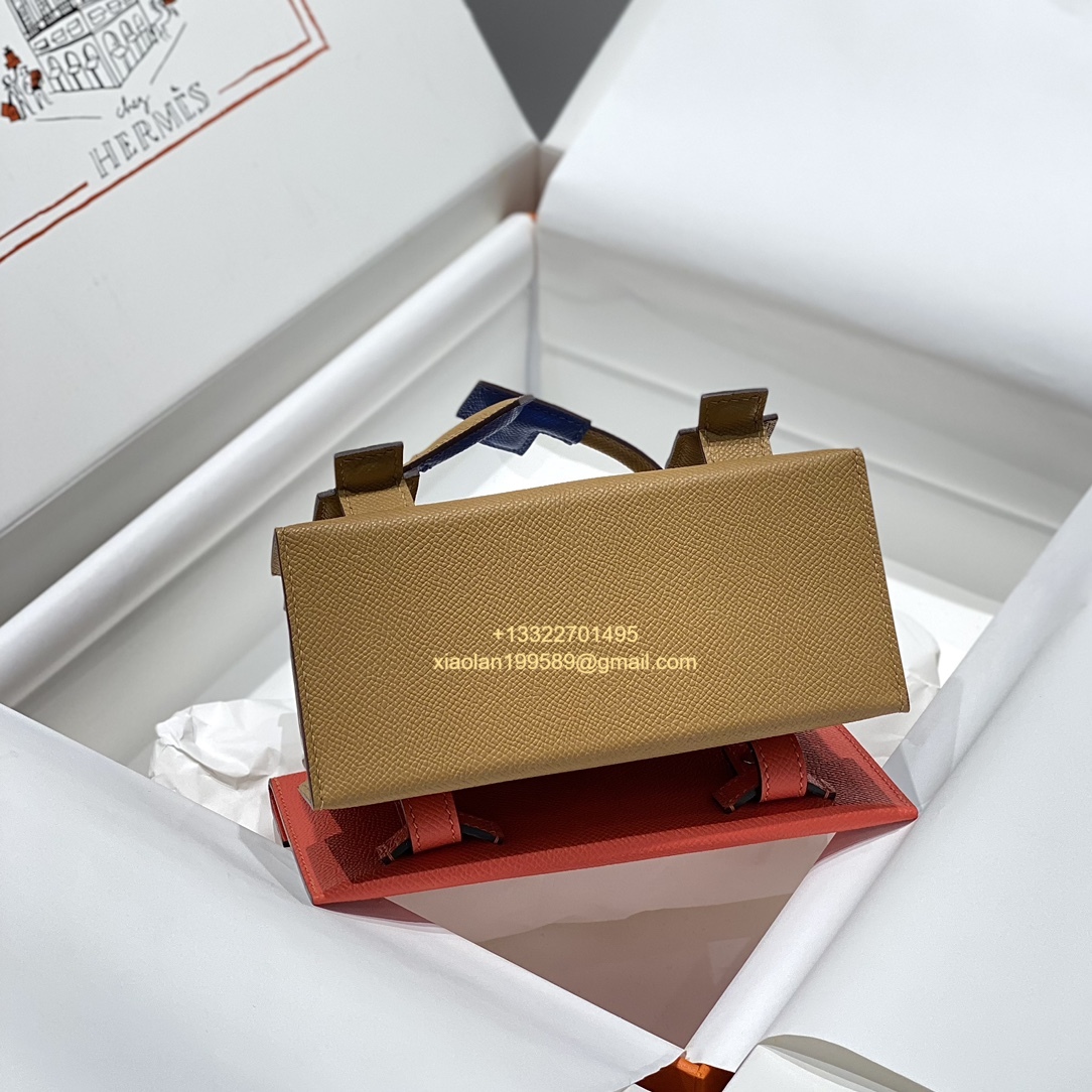 Hermès Kelly Doll Quelle Idole Picto Bag, Limited Edition in Milk Tea.