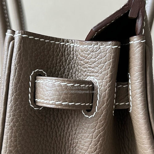 Hermès Birkin 25/30/35cm, handcrafted with togo  leather –Etoupe