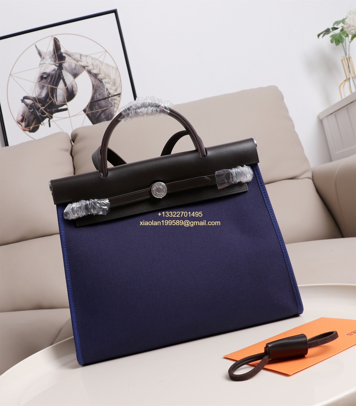 Hermès Herbag Zip 31 Bag, Original Custom Stainless Steel Hardware, French Factory Leather, Imported Double-layer High-dimensional Waterproof Canvas Material.