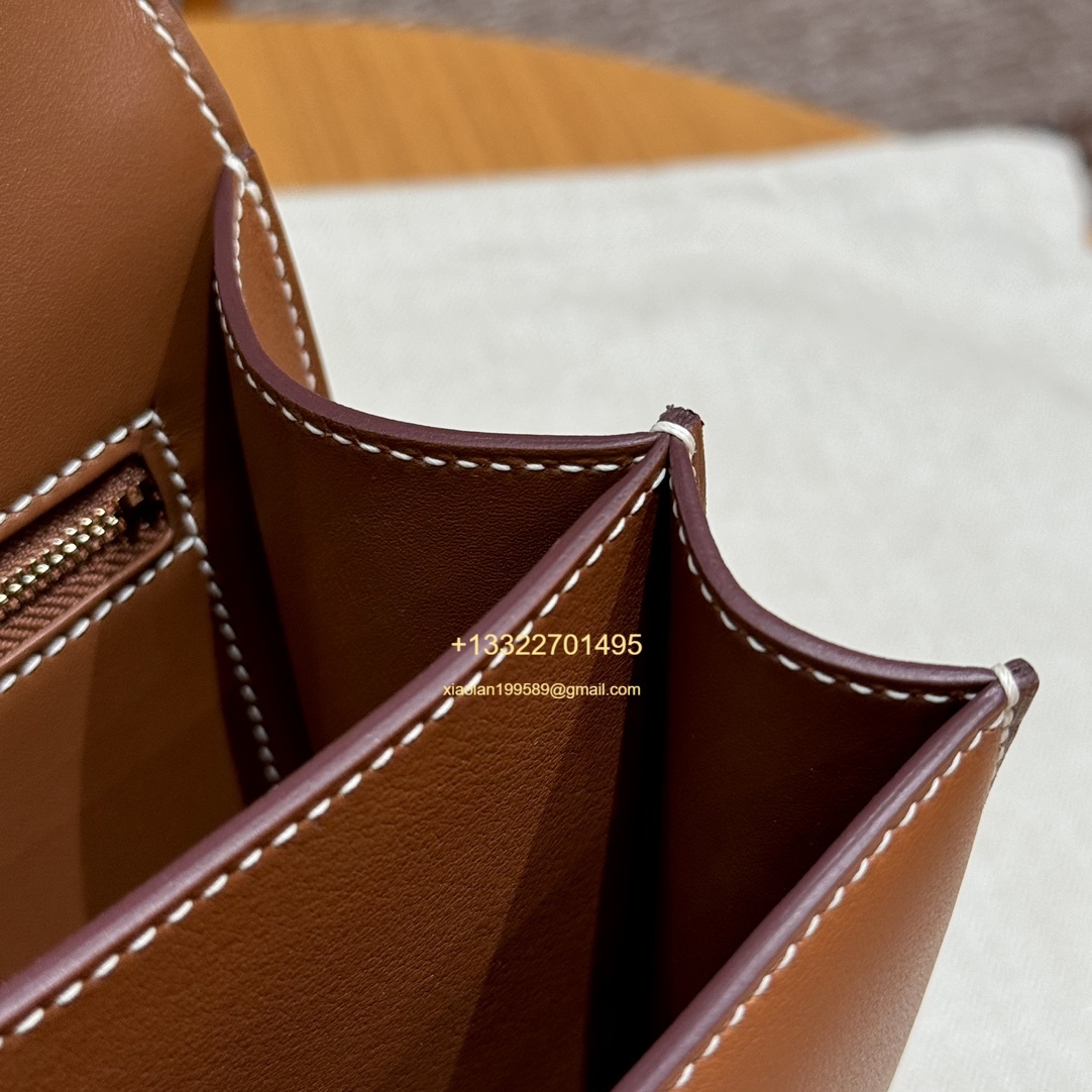 Hermès Constance 18/24 in Gold Brown Swift leather, purely handcrafted, high-end customization edition.