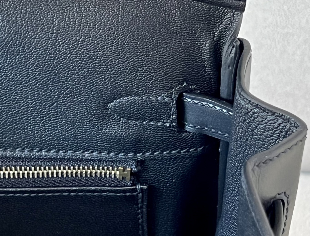 Hermes Birkin Black Box Leather