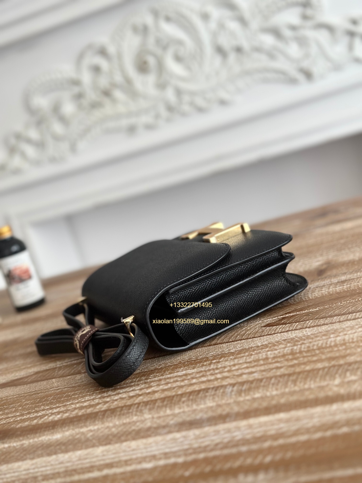 Hermès Constance 18/24 in Black Epsom leather, purely handcrafted, high-end customization edition.