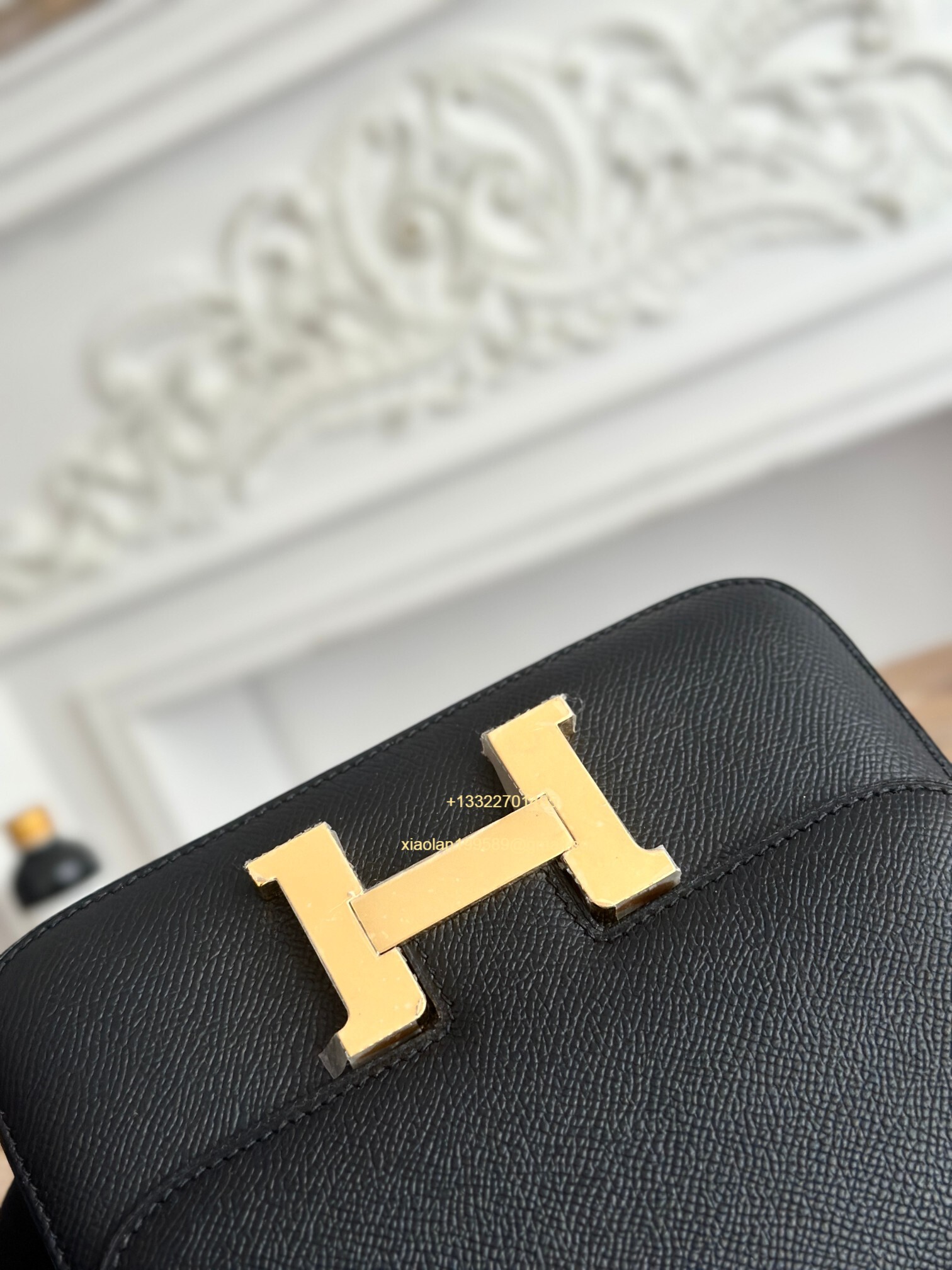 Hermès Constance 18/24 in Black Epsom leather, purely handcrafted, high-end customization edition.