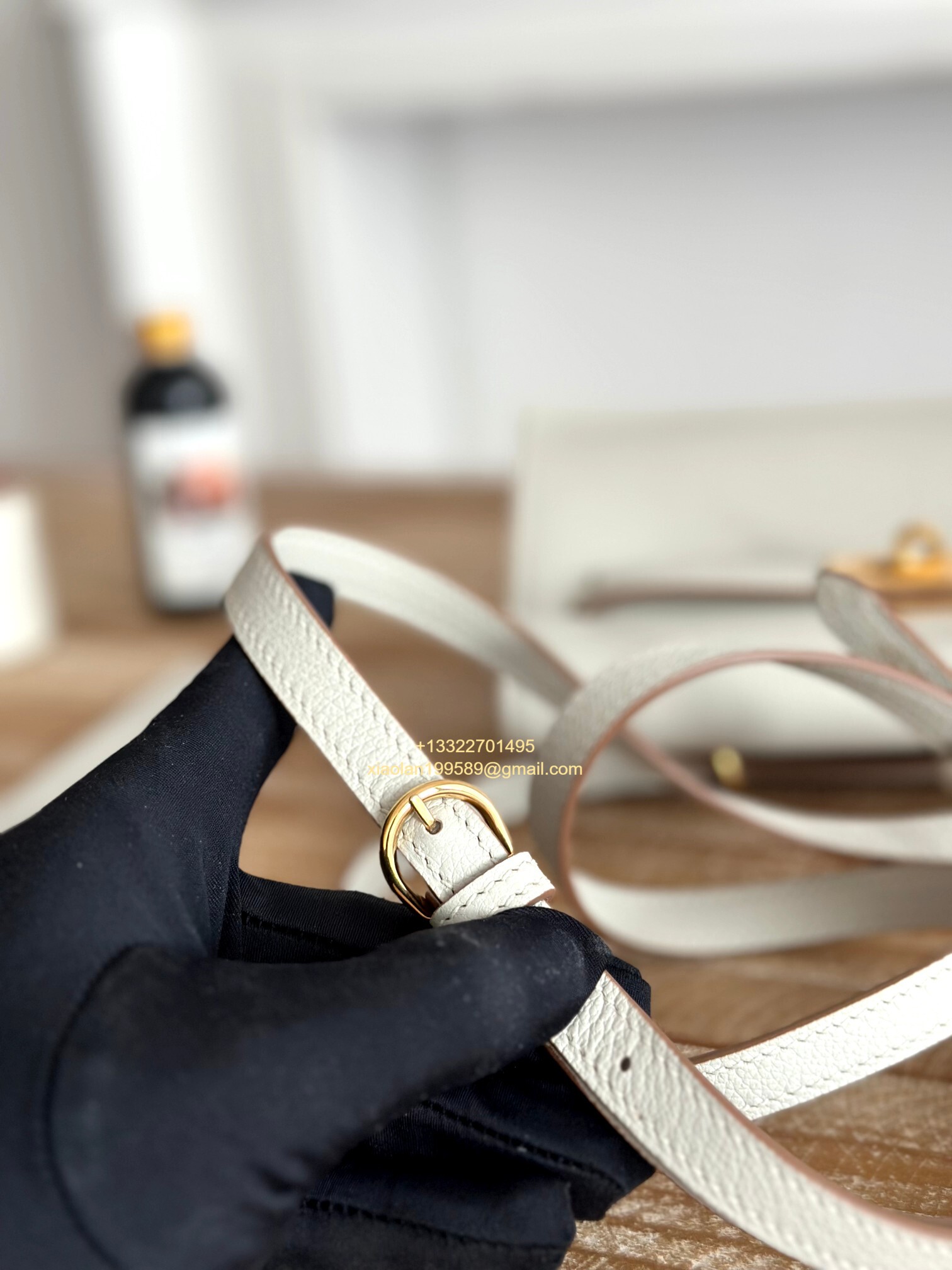 Hermès Swift Kelly Danse Bag in Pearl Grey, Fully Handmade High-end Customization.