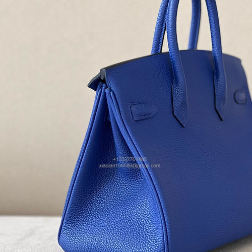 Hermès Birkin 25/30/35cm, handcrafted with togo  leather –Electric Blue
