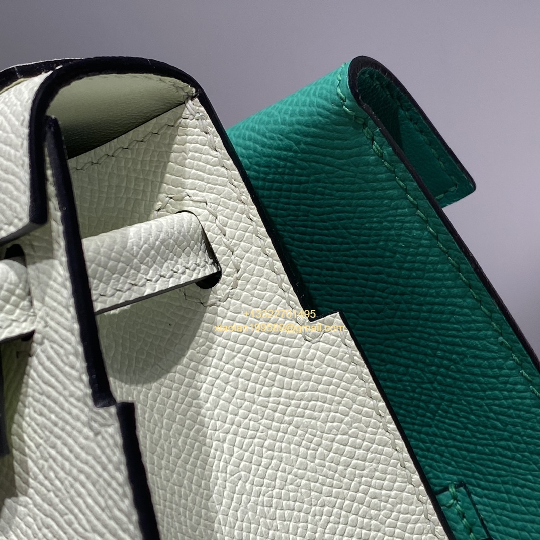 Hermès Kelly Doll Quelle Idole Picto Bag, Limited Edition in Bubble Green.