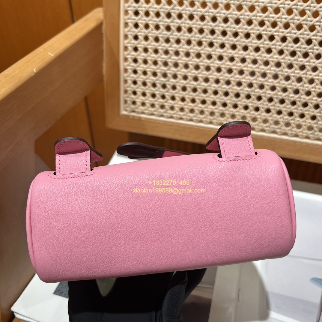 Hermès Kelly Doll Quelle Idole Picto Bag, Limited Edition in 3Q Pink, crafted from Swift Leather.