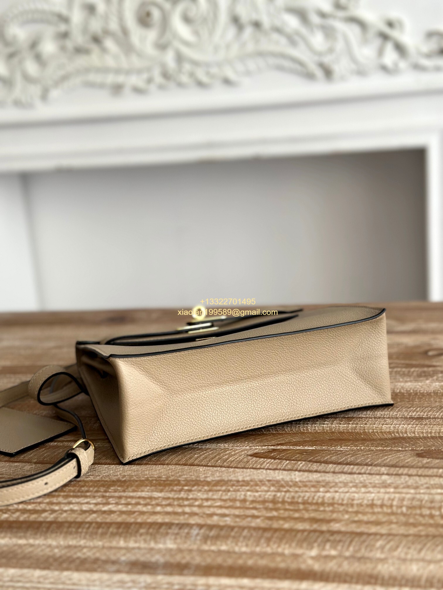 Hermès Swift Kelly Danse Bag in Milk Tea, Fully Handmade High-end Customization.