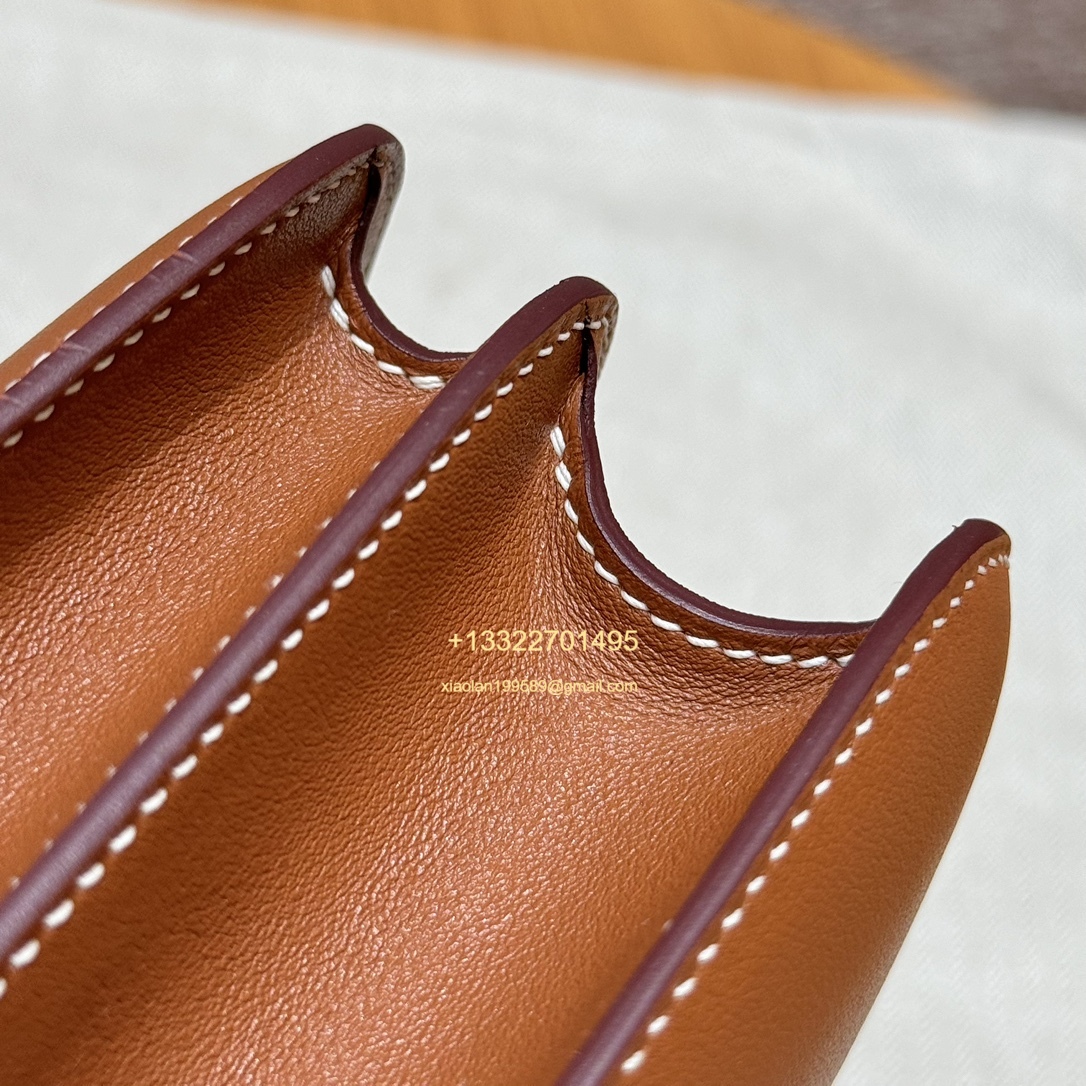 Hermès Constance 18/24 in Gold Brown Swift leather, purely handcrafted, high-end customization edition.