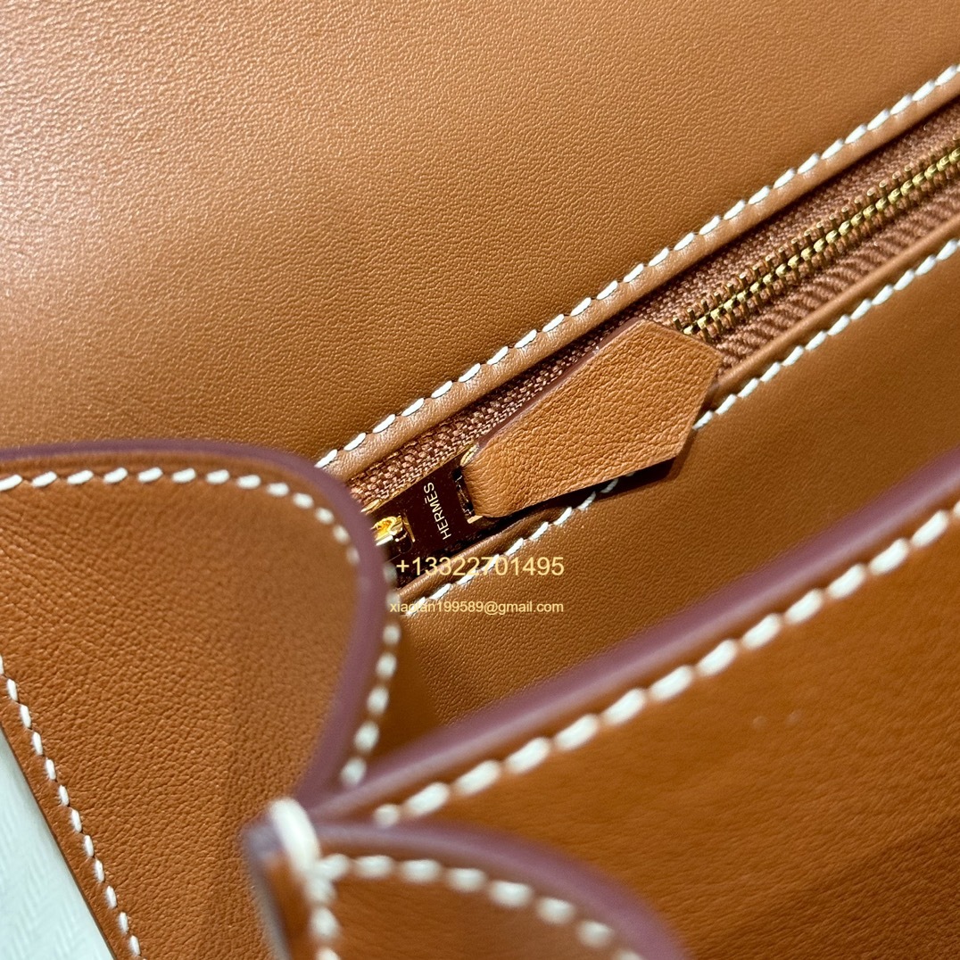 Hermès Constance 18/24 in Gold Brown Swift leather, purely handcrafted, high-end customization edition.