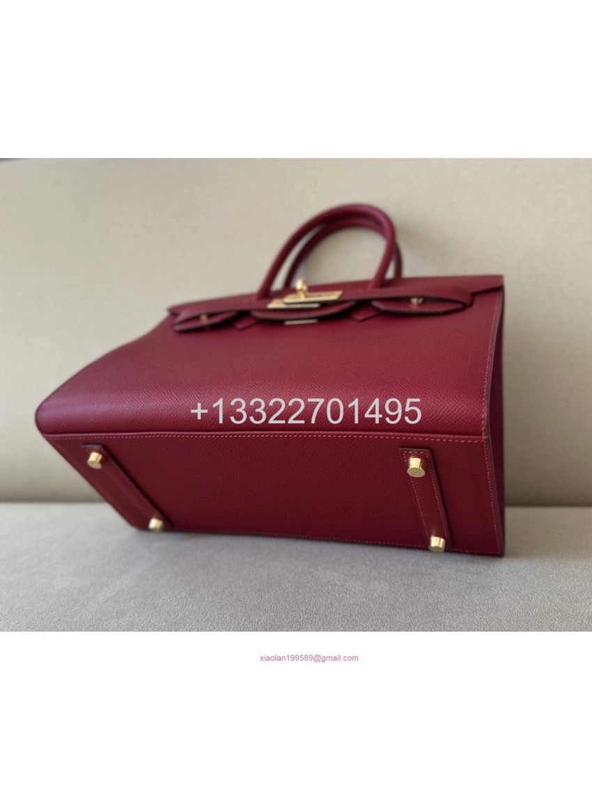 Hermes Birkin Sellier Bag B5 Rubis Epsom Leather