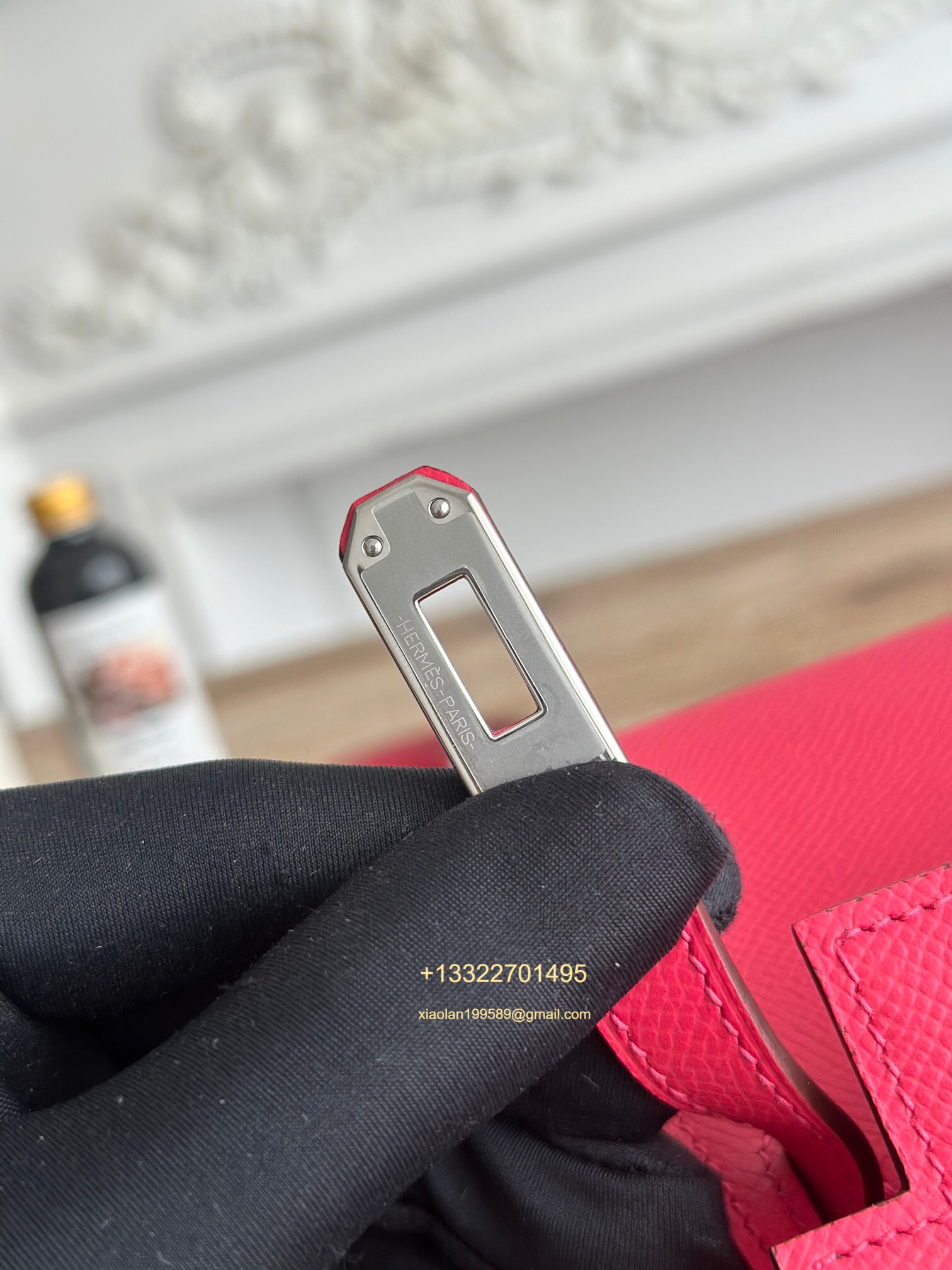 Hermès Epsom Leather Mini Kelly II in Hot Pink Purely Handcrafted with Waxed Thread Stitching, High-End Customization