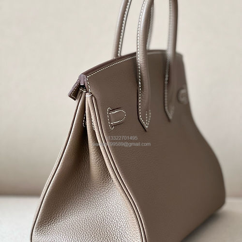 Hermès Birkin 25/30/35cm, handcrafted with togo  leather –Etoupe