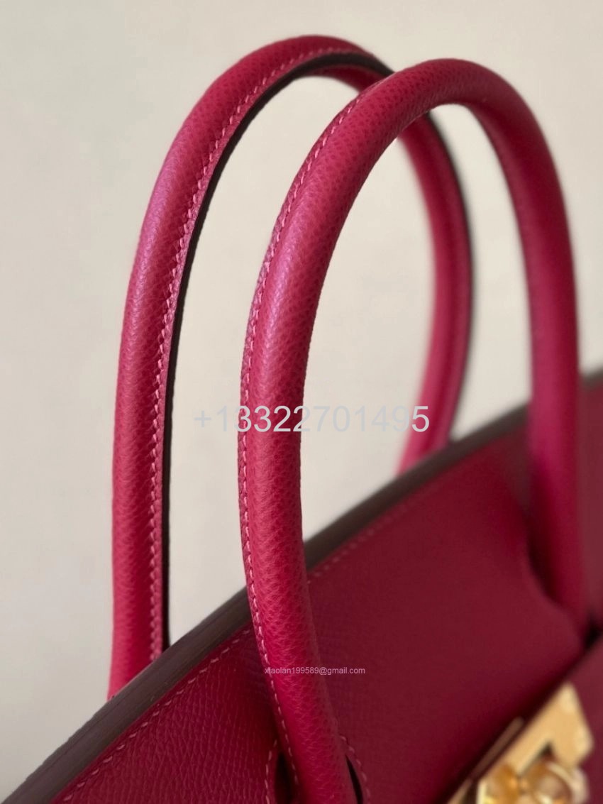 Hermes Birkin Sellier Bag B5 Rubis Epsom Leather