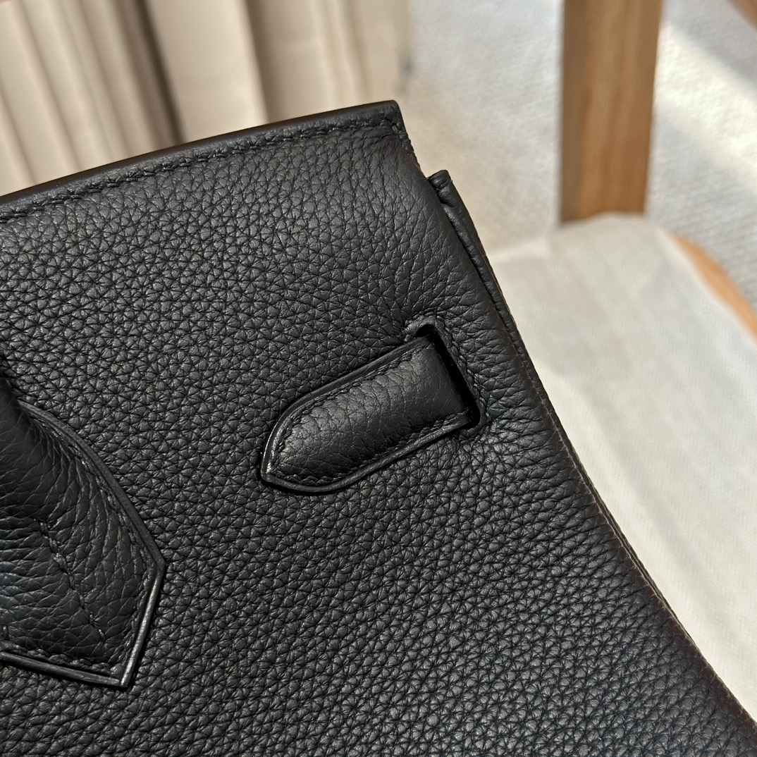 Hermès Birkin 25/30/35cm, handcrafted with togo  leather –Black